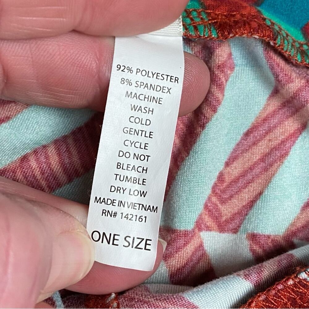 LuLaRoe Chevron Leggings One Size - Picture 4 of 4